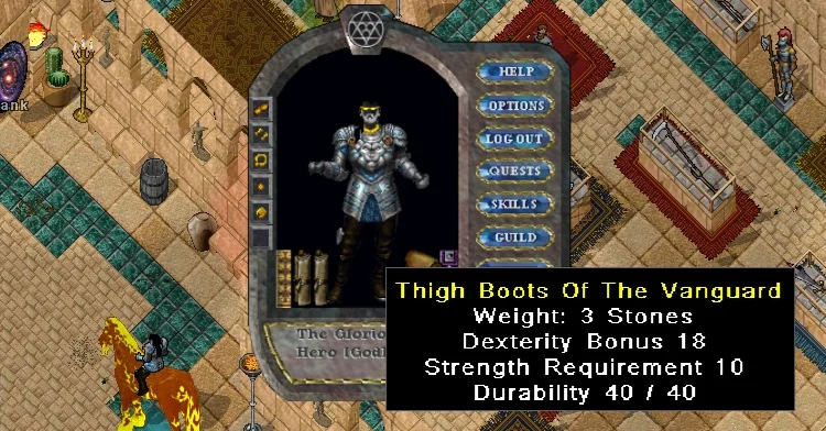 Epic Footwear example in Heroes Of Ultima