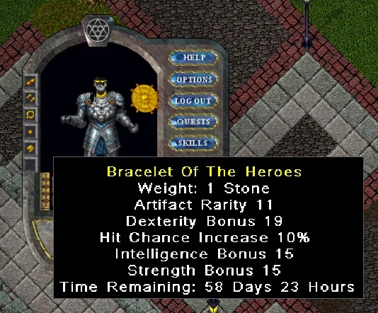 Jewels and Talismans example in Heroes Of Ultima