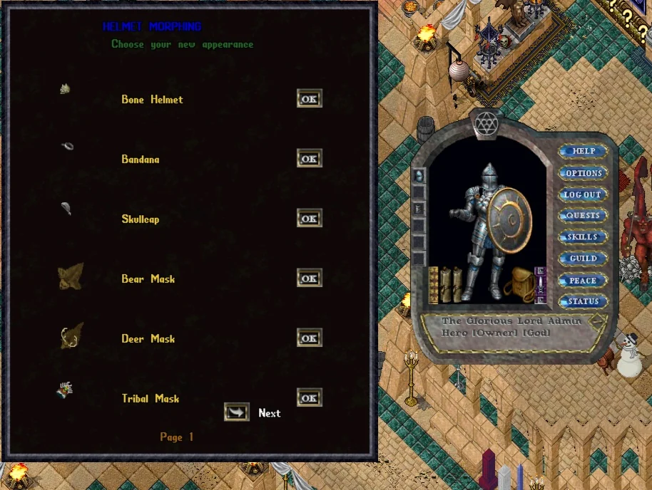 Morph System example in Heroes Of Ultima