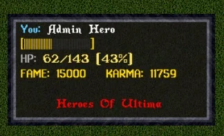 My HP Gump example in Heroes Of Ultima